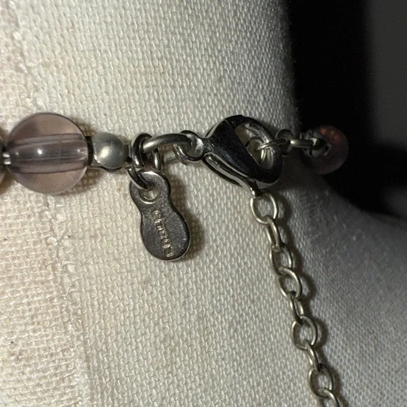 Elegant Silver and Gold Statement Necklace Chicos - Picture 5 of 9